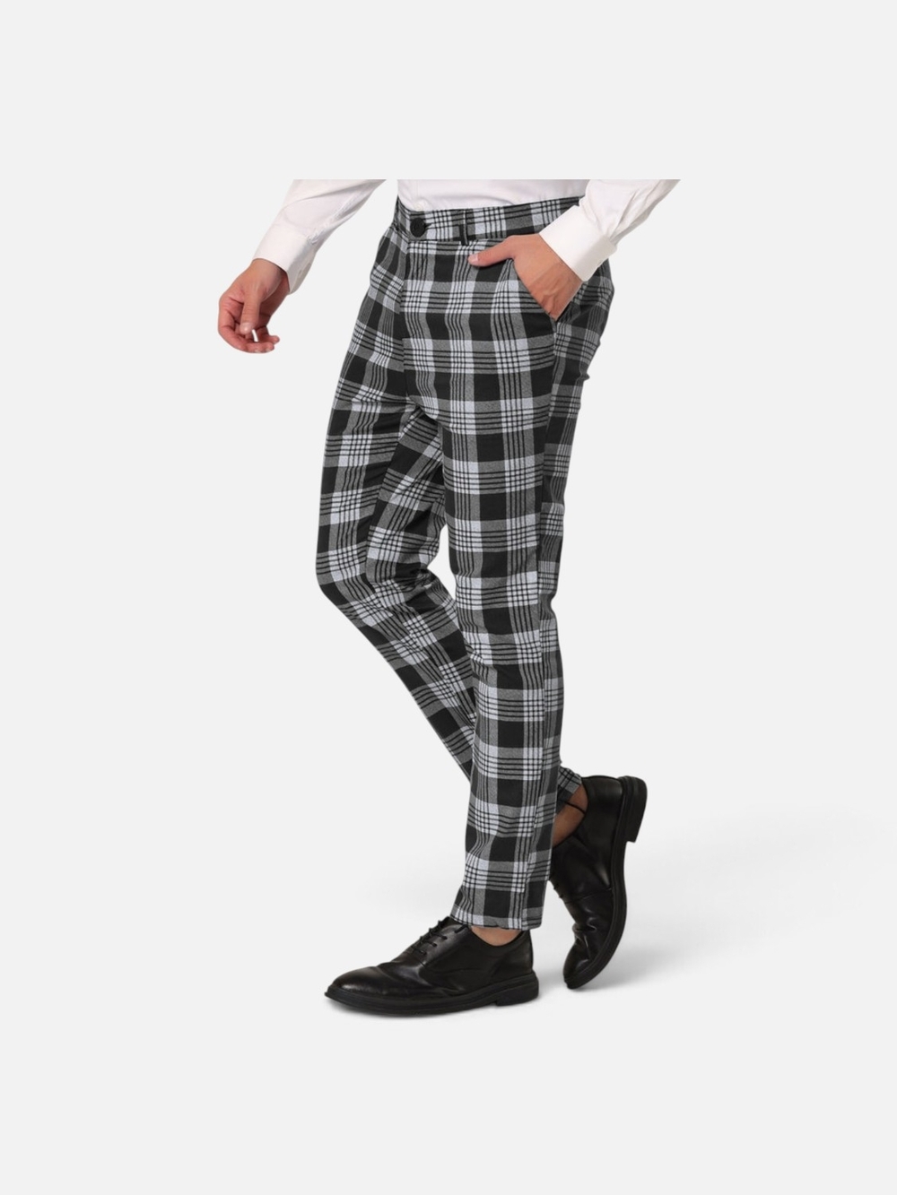 🌸 jf j.ferrar Black and White Plaid Men’s Pants